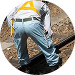 鉄道工事の保安要員